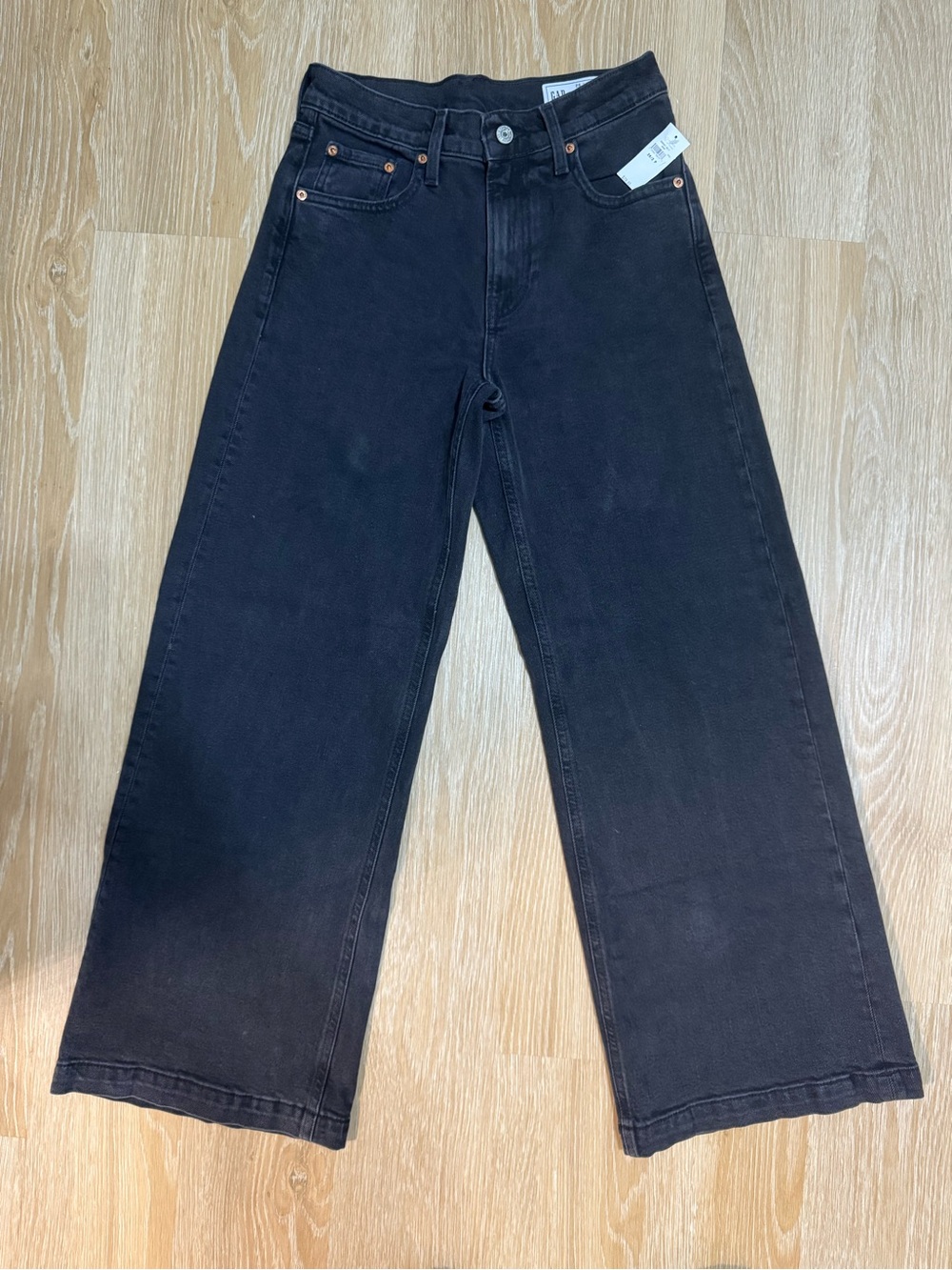 Gap High Rise Stride Black Jeans NWT